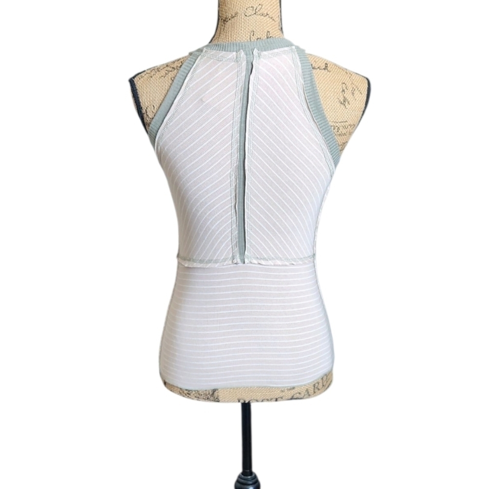 BKE Striped High Neck Tank Top - Picture 4 of 5